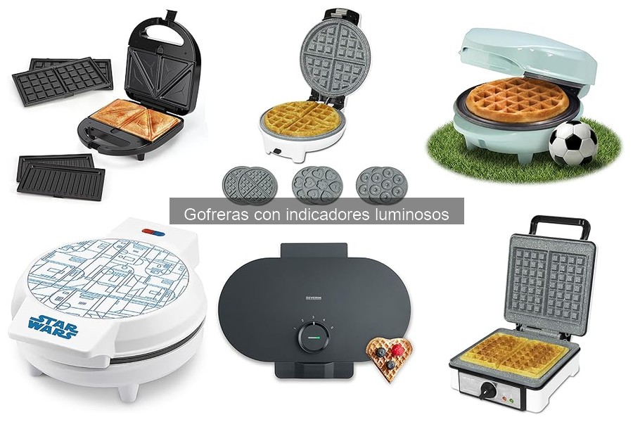 Comparativa de precios de gofreras con indicadores luminosos