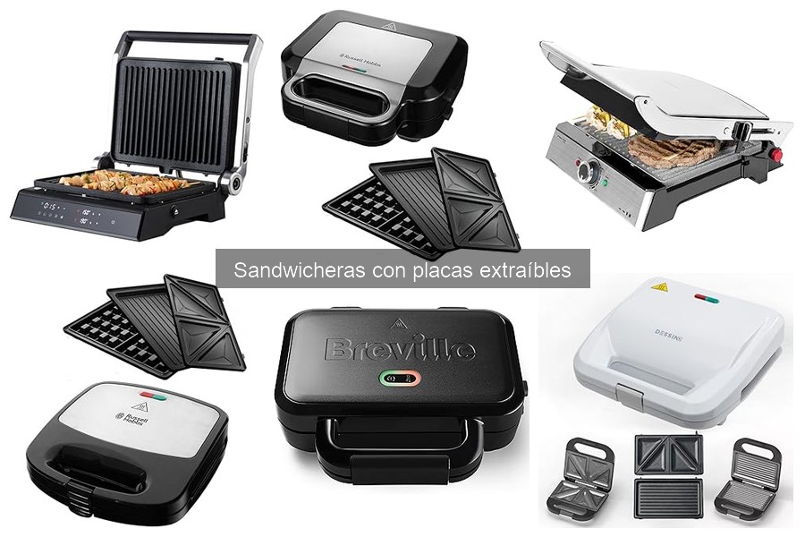 Comparativa de precios de sandwicheras con placas extraíbles