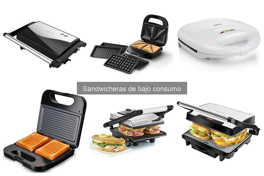 Comparativa de Sandwicheras de Bajo Consumo y Tradicionales
