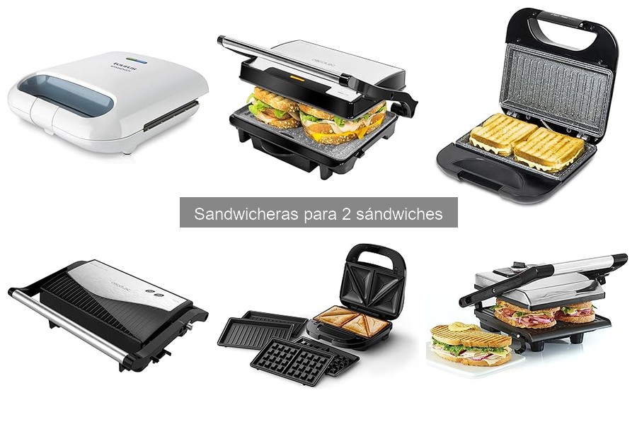 Comparativa de Sandwicheras para 2 Sándwiches en 2023