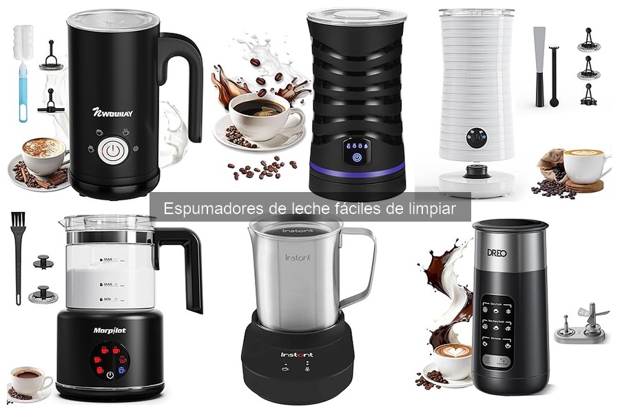 Comparativa: Espumadores de leche manuales vs eléctricos fáciles de limpiar