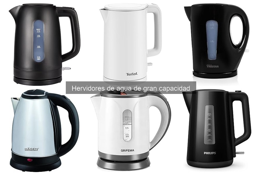 Comparativa: Hervidores de gran capacidad vs. estándar