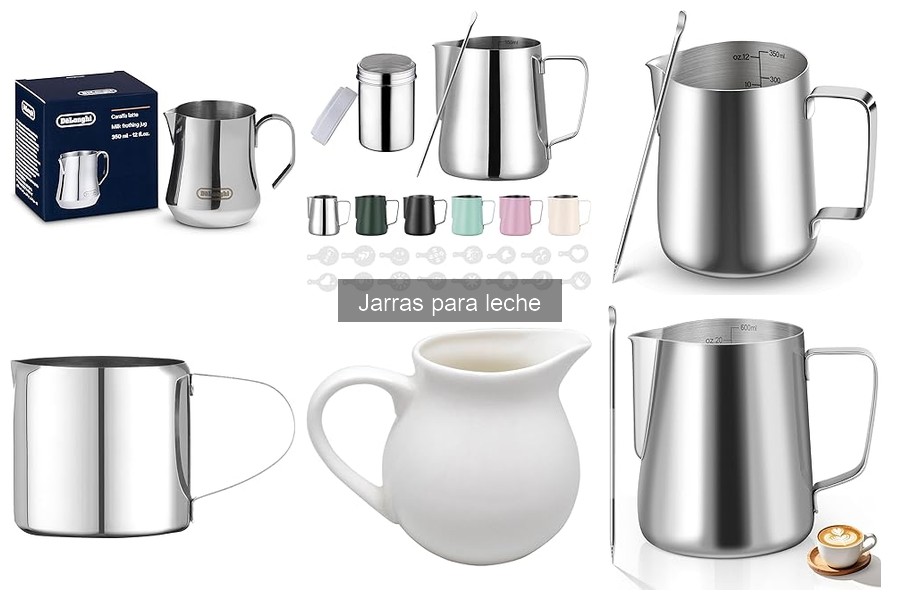 Comparativa jarras para leche: vidrio vs. acero inoxidable