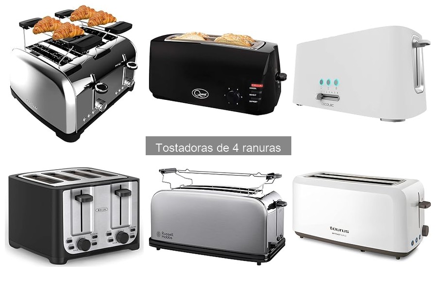Comparativa: Tostadoras de 4 ranuras vs. 2 ranuras