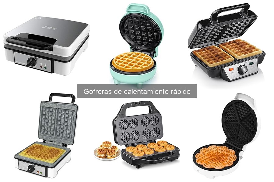 Compra gofreras de calentamiento rápido al mejor precio