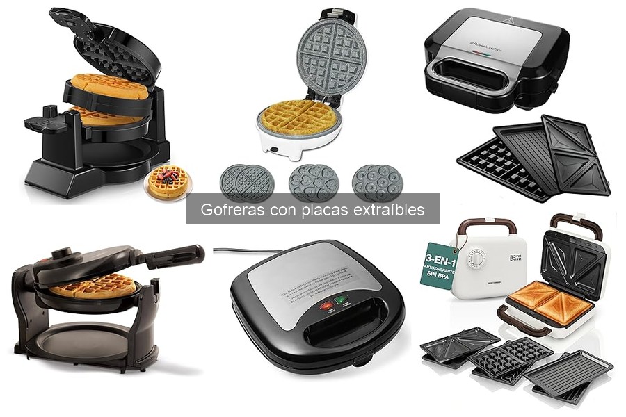 Consejos para usar gofreras con placas extraíbles