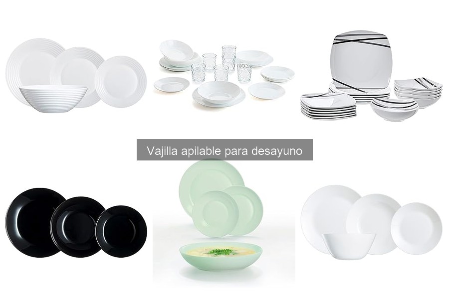 Cuidados esenciales para la vajilla apilable de desayuno