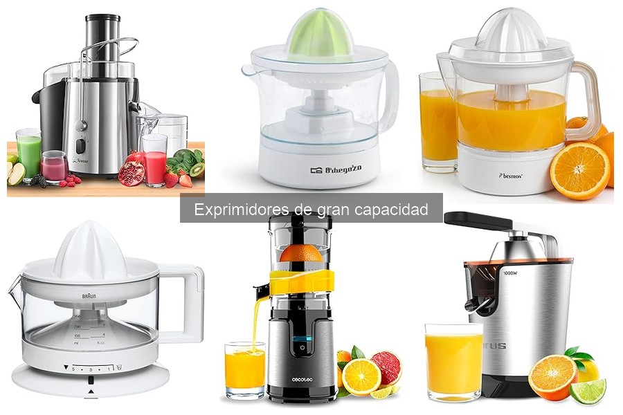 Desventajas de los exprimidores de gran capacidad