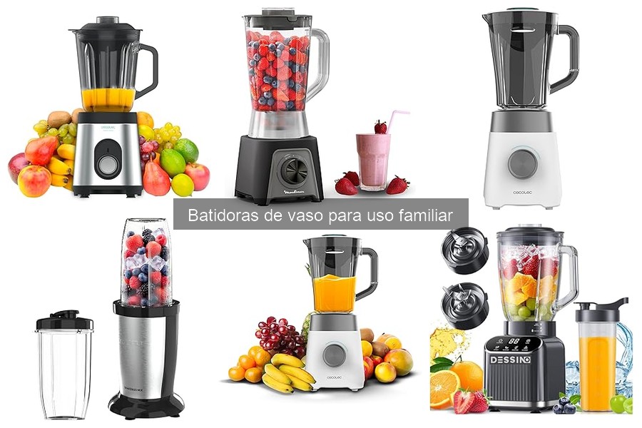 Diferencias entre batidoras de vaso de acero inoxidable y plástico