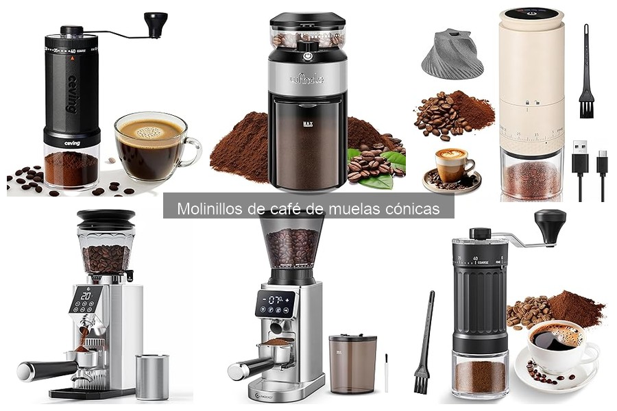 Diferencias entre muelas cónicas y muelas planas en molinillos