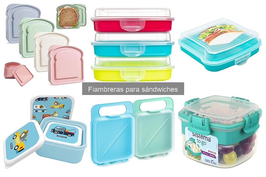 Dónde comprar fiambreras para sándwiches a buen precio