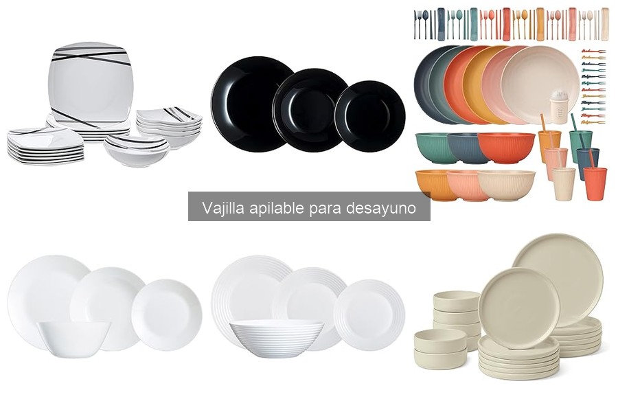 Dónde comprar vajilla apilable para desayuno: mejores opciones
