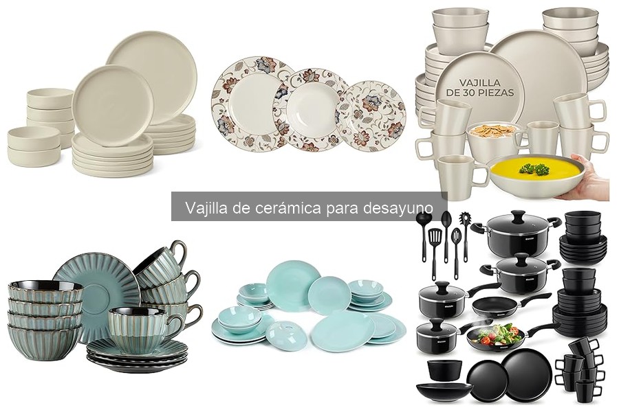 Dónde comprar vajilla de cerámica para desayuno: Mejores opciones