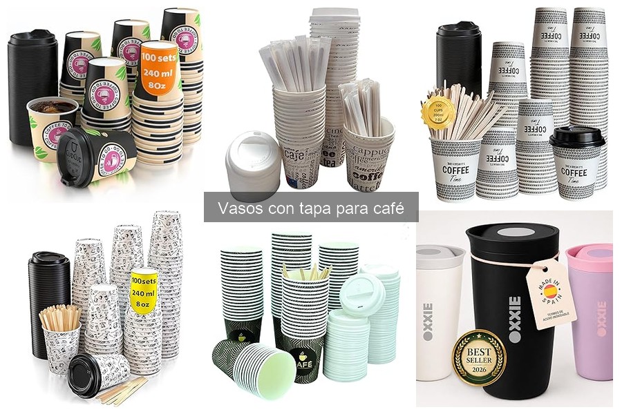 Dónde comprar vasos con tapa para café a buen precio