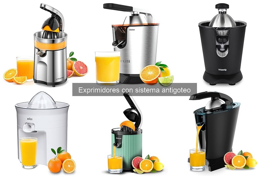 Errores comunes al usar exprimidores con sistema antigoteo