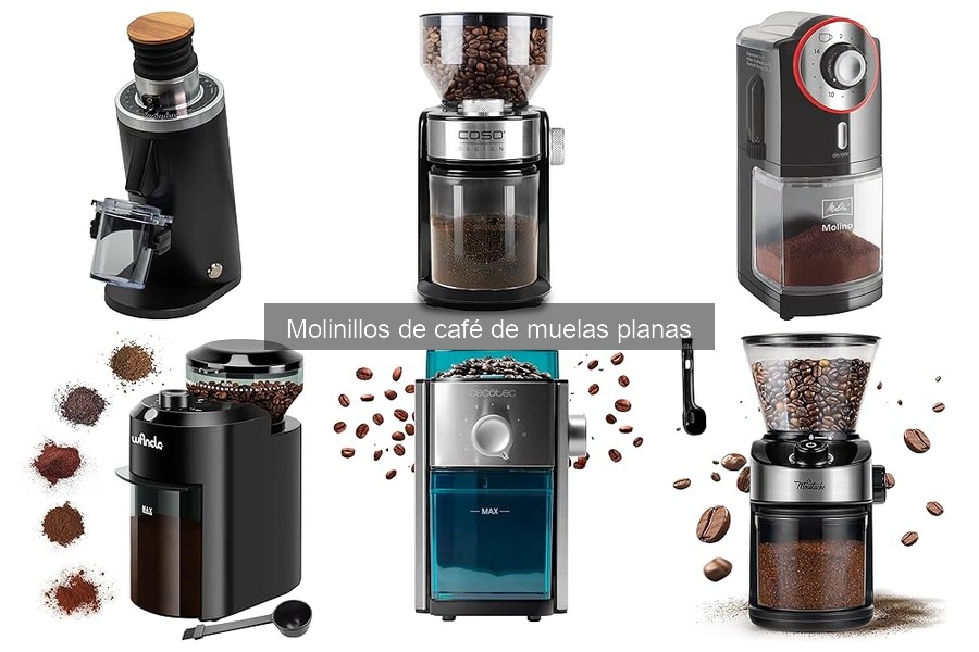 Estilos de molido con molinillos de café de muelas planas