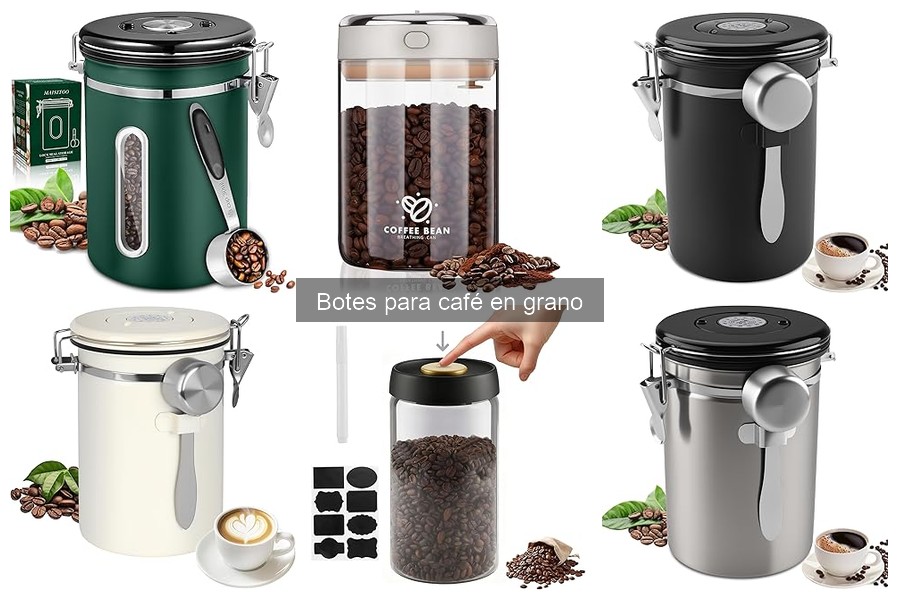 Evita la oxidación del café en grano con estos botes