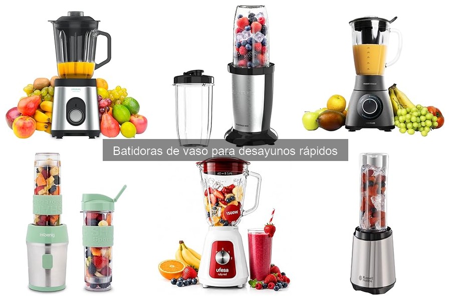 Guía de compra de batidoras de vaso para desayunos rápidos