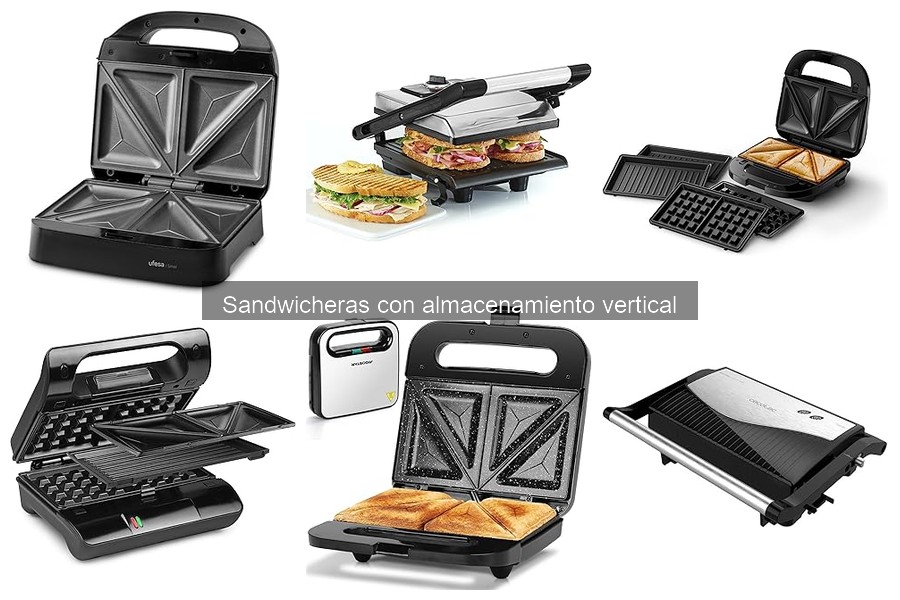 Guía de compra de sandwicheras con almacenamiento vertical