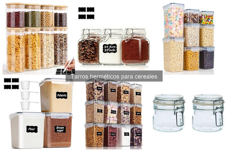 Guía de compra de tarros herméticos para cereales