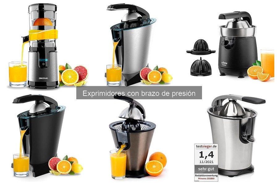 Guía para elegir el mejor exprimidor con brazo de presión
