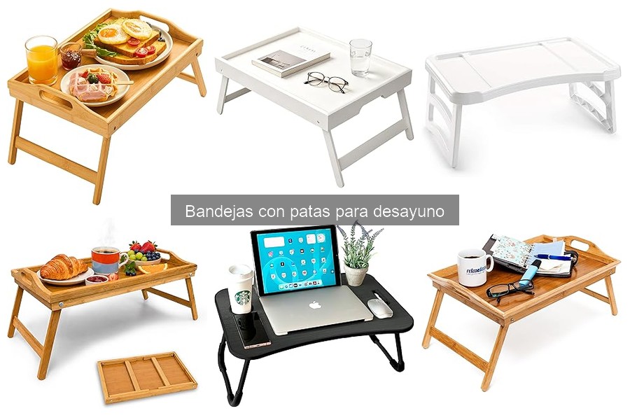 Ideas creativas de desayuno en bandejas con patas