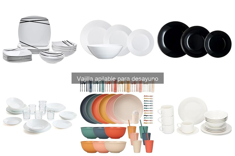 Ideas creativas para usar vajilla apilable en desayunos