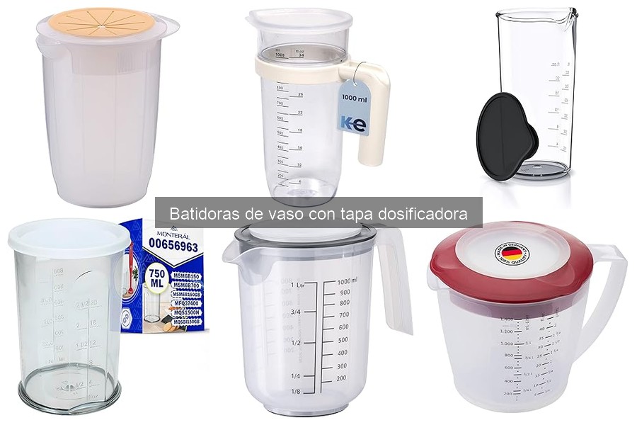 Mantenimiento de batidoras de vaso con tapa dosificadora
