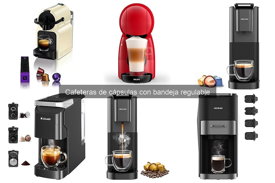** Mantenimiento y limpieza de cafeteras de cápsulas con bandeja regulable