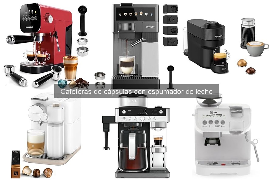 Mantenimiento y limpieza de cafeteras de cápsulas con espumador