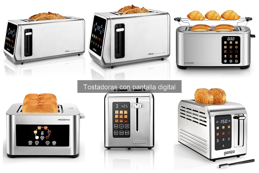 Mantenimiento y limpieza de tostadoras con pantalla digital