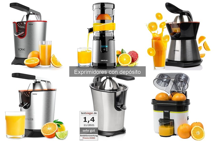 Maximiza el uso de fruta con un exprimidor con depósito