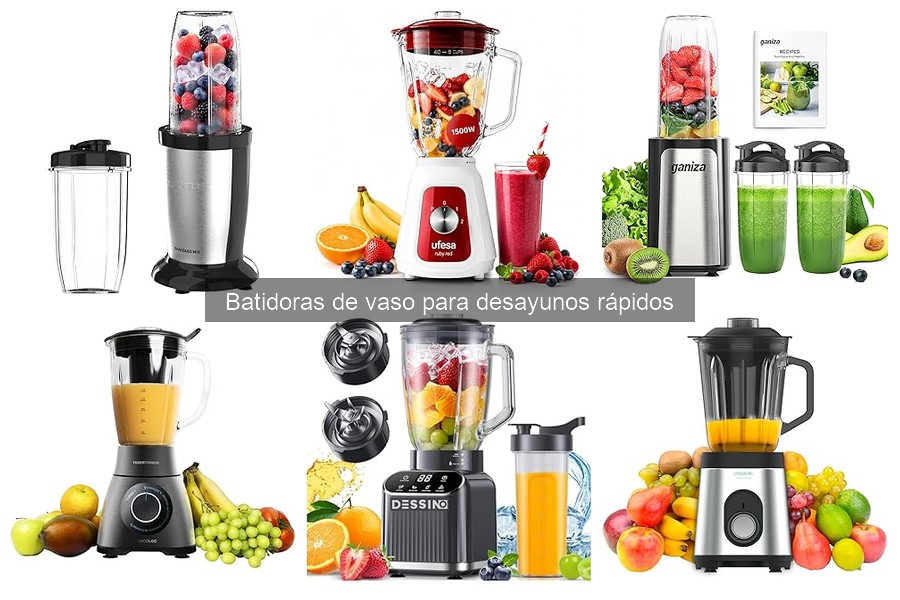 Mejores accesorios para batidoras de vaso en desayunos