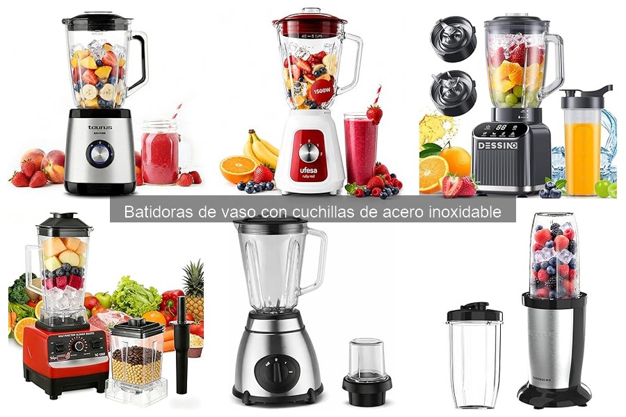 Mejores batidoras de vaso con cuchillas de acero inoxidable