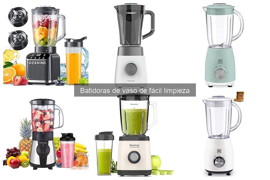 Mejores batidoras de vaso fácil limpieza para uso diario