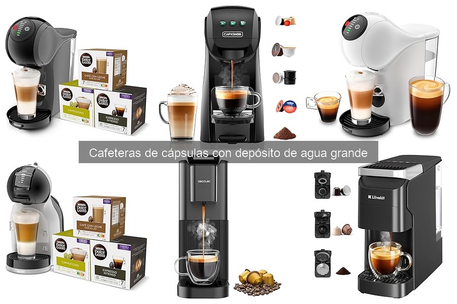 Mejores cafeteras de cápsulas grandes para familias