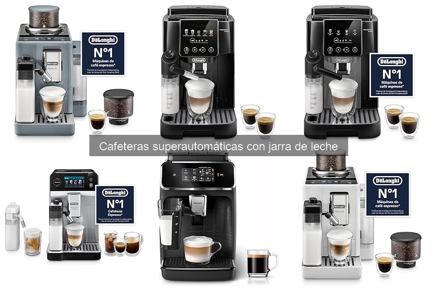 Mejores cafeteras superautomáticas con jarra de leche 2023