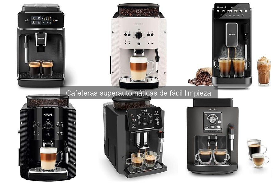 Mejores cafeteras superautomáticas de fácil limpieza para familias