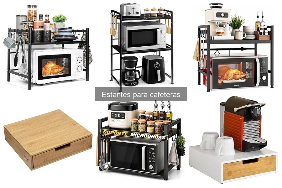 Mejores estantes para cafeteras según usuarios valorados