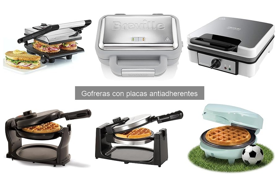 Mejores gofreras con placas antiadherentes para principiantes