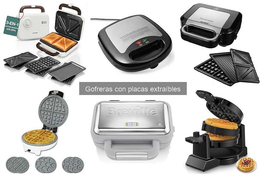 Mejores gofreras con placas extraíbles para familias