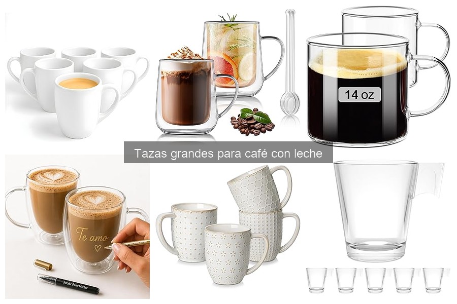 Mejores lugares para comprar tazas grandes para café con leche