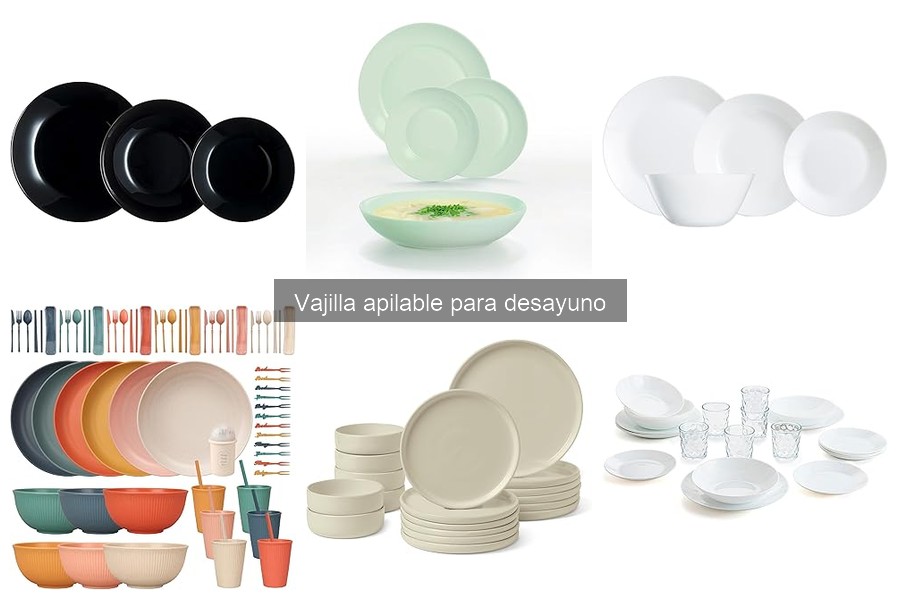 Mejores marcas de vajilla apilable para desayuno: comparativa