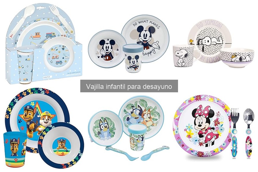 Mejores ofertas de vajilla infantil en Amazon