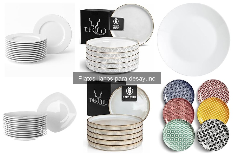 Mejores platos llanos para desayuno según expertos