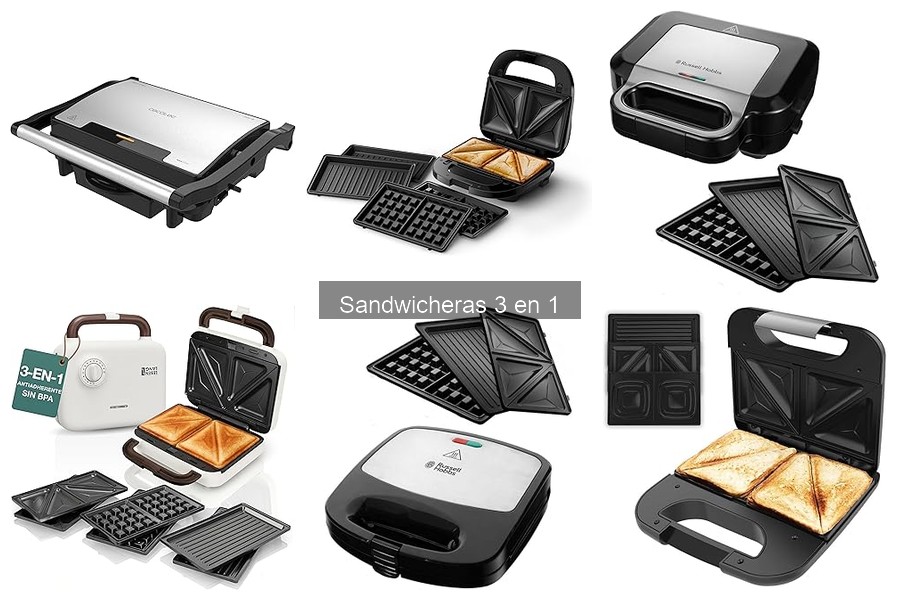 Mejores sandwicheras 3 en 1: Comparativa 2023
