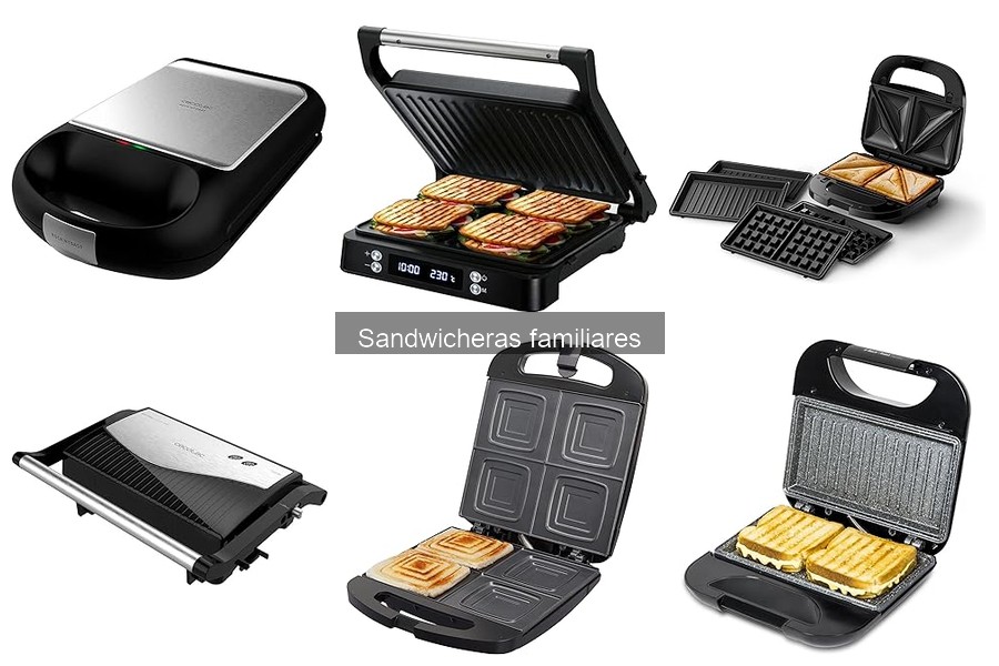 Mejores sandwicheras familiares para familias grandes