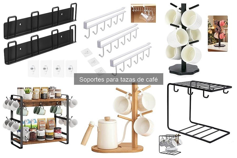 Mejores soportes para tazas de café en cocinas pequeñas