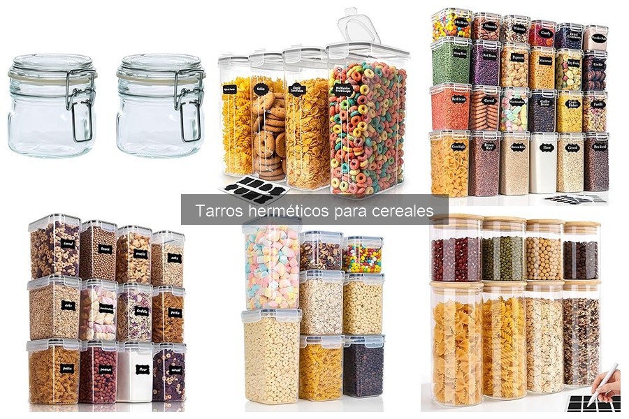 Mejores tarros herméticos para cereales en 2023
