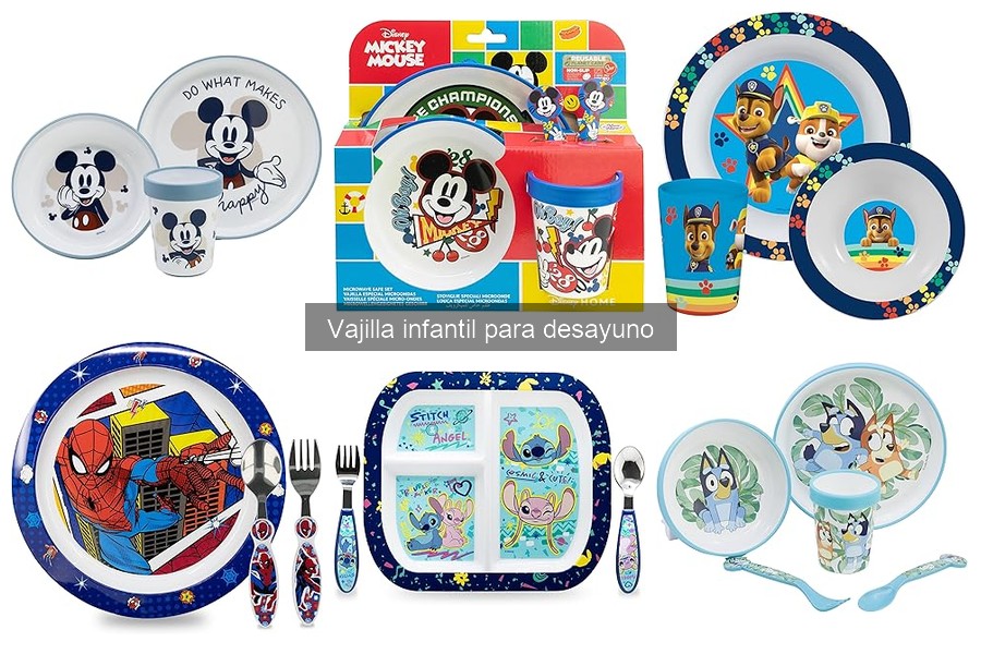 Mejores vajillas infantiles recomendadas para desayunos